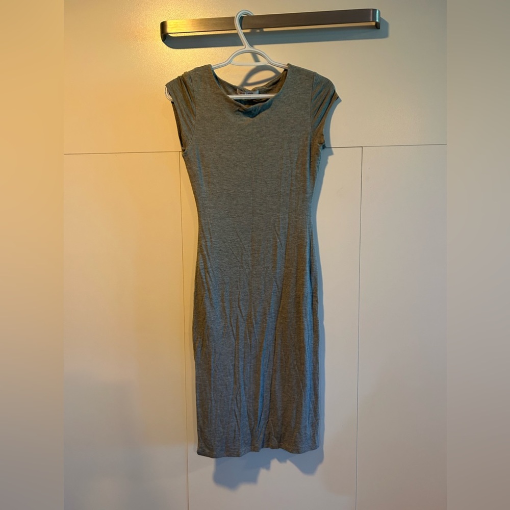 Gray Maternity Dress